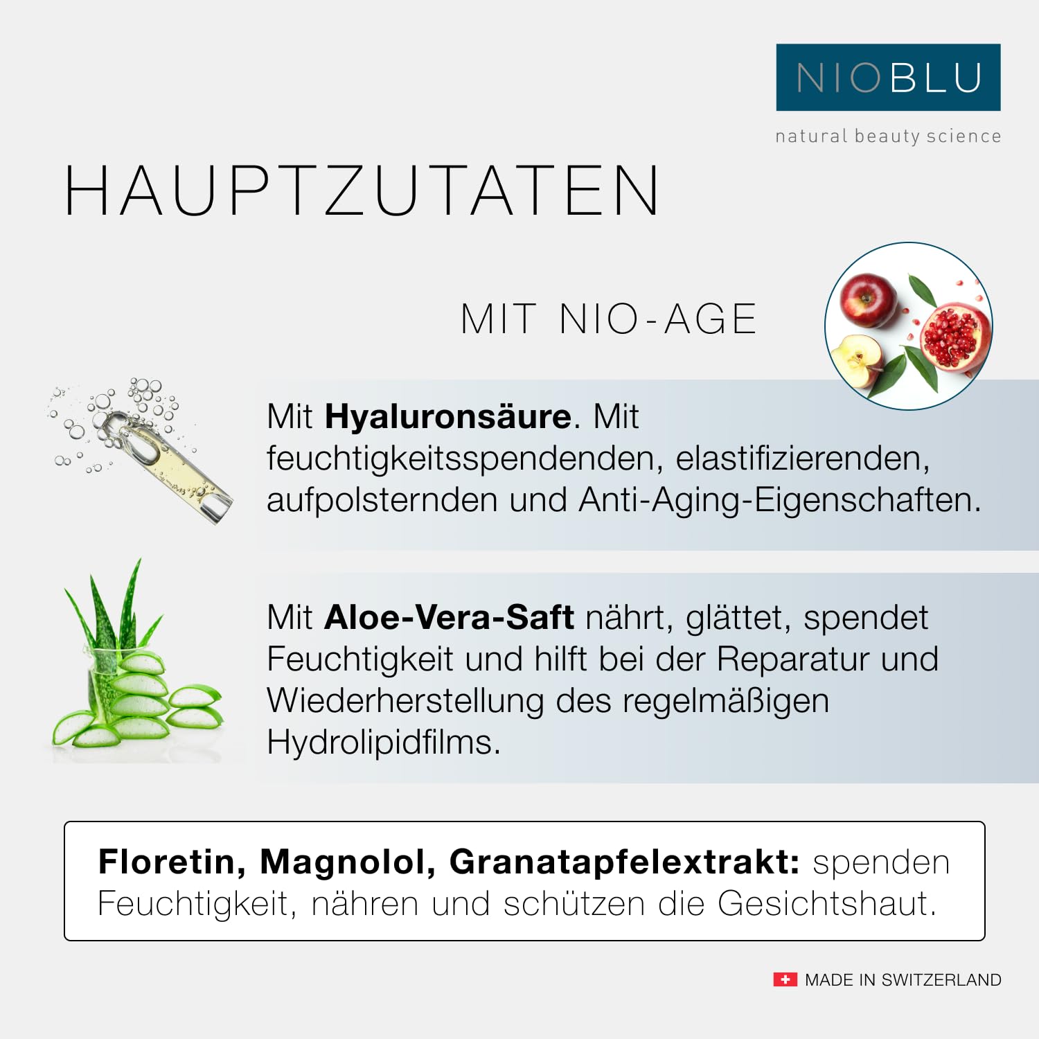 Nio Moisturizing Face Cream – Herren – Leichte Textur – Schnell absorbierend – Feuchtigkeitsspendend – Nährend – Schützend – Natürliche Inhaltsstoffe – Moderne Technologie – 100 ml