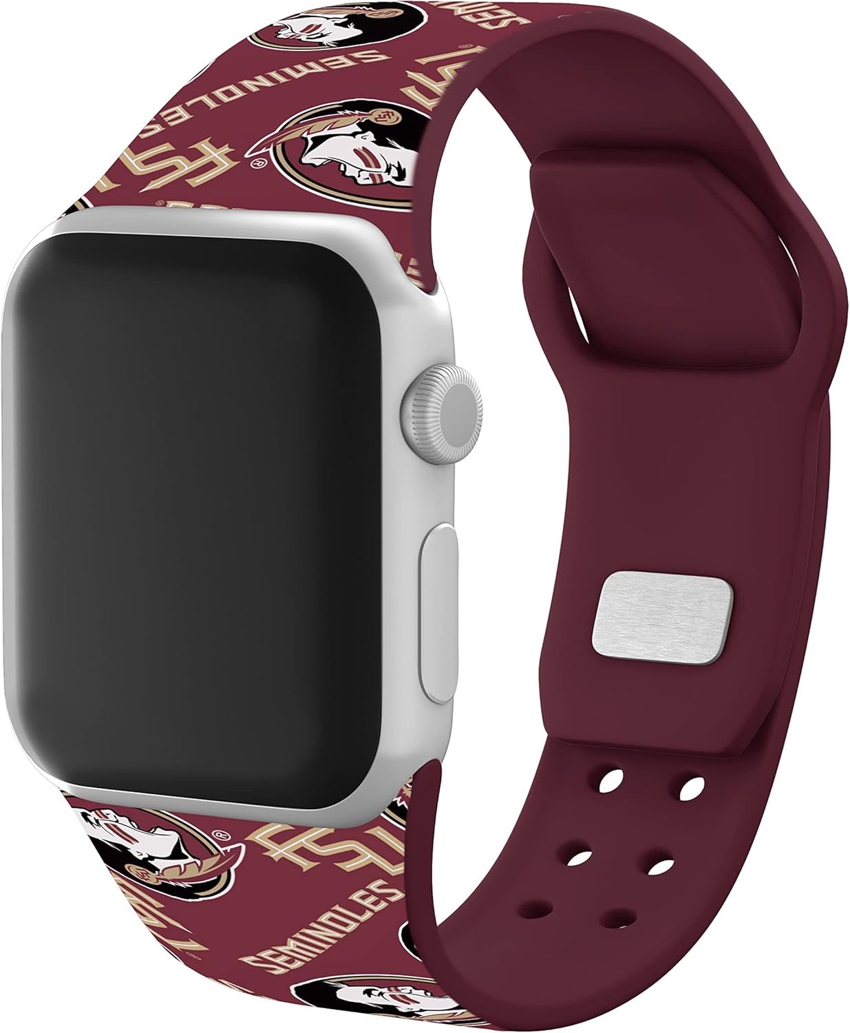 AFFINITY BANDS Florida State Seminoles HD Combo Package Compatible with Apple Watch and AirPods Gen 1 & 2 (38/40/41mm (42mm Series 11) Short Random)