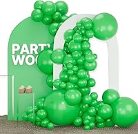 Vista 116 de PartyWoo Q06 - Paquete de 100 globos color verde menta pastel de diferentes tamaños (36, 18, 12, 10 y 5 pulgadas), kit de arco y guirnalda