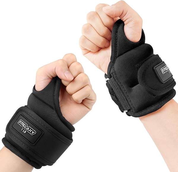 Frelaxy Wrist Weights with Thumb Loops Lock for Men Women 1lb*2 2lbs*2 3lbs*2 Ankle Weights Weighted Gloves for Running