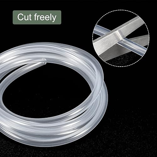 Miniatura 106 de YOKIVE Tubo de silicona, transferencia de agua, ideal para bomba (negro, 0.315 x 0.394 in IDxOD, 3.3 ft) Beige,Negro,Azul / Patchwork,Claro,forro