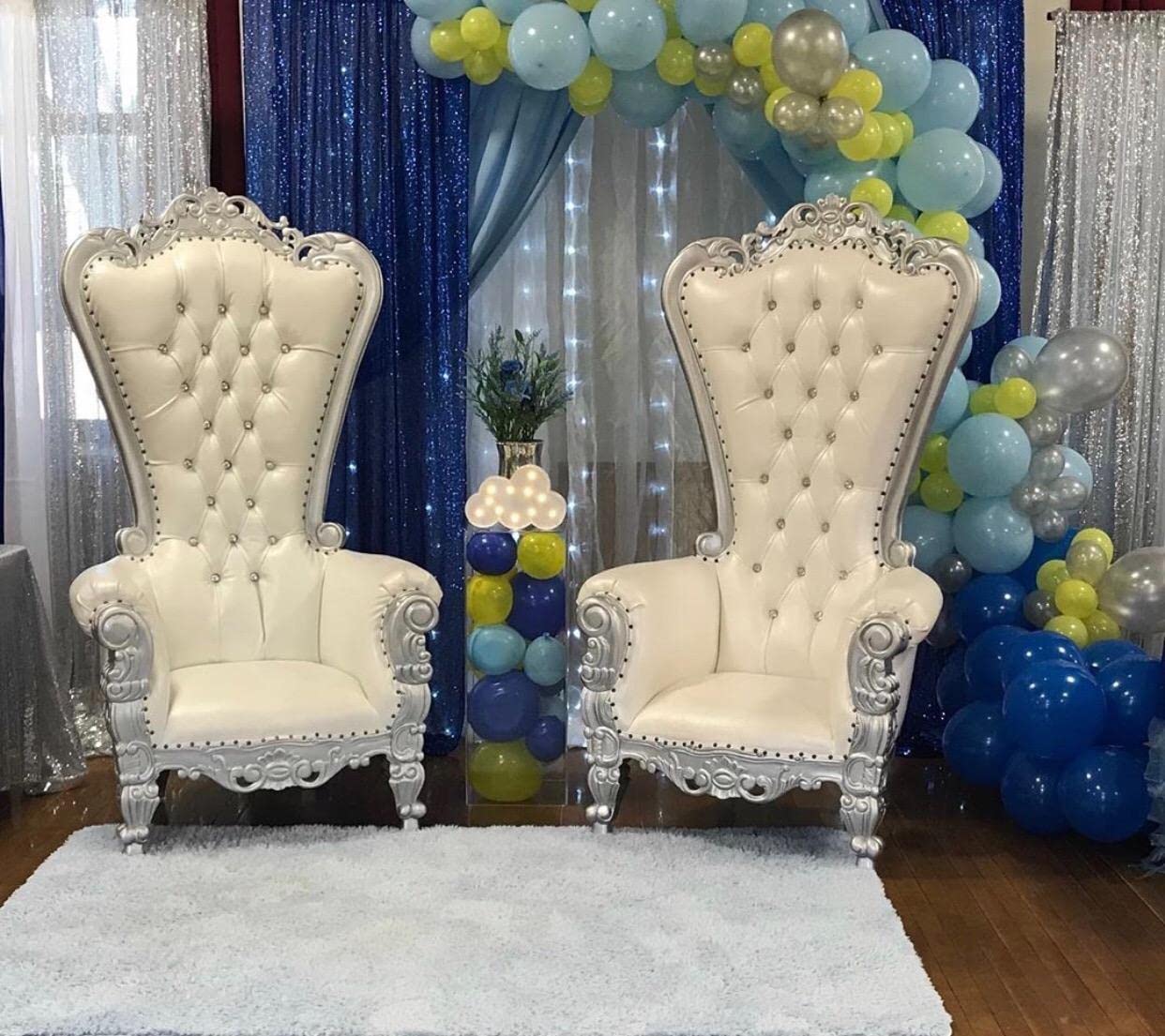 Rideaux à paillettes bleu marine - 4 panneaux - 60 x 200 cm - Toile de fond pour photo de mariage, fête prénatale, rideau de photographie étincelante