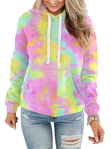 Women Hoodies Pullover Casual Thin Sweatshirts with Pockets Loose Fit