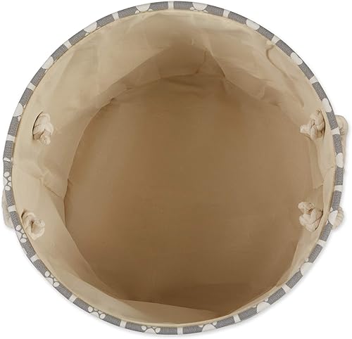 Miniatura 3 de Canasta Bone Dry, colección de almacenamiento para mascotas, impresión de rejilla con huellas