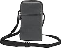 Vista 7 de Bolsa de clip para cinturón para teléfono celular, funda de hombro para teléfono celular, funda de hombro vertical de 6.0 pulgadas para viajes al