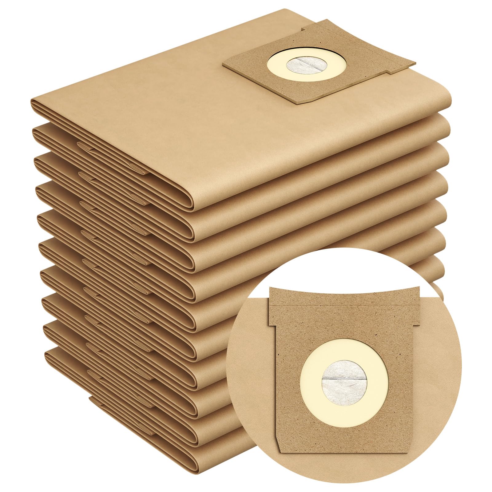 10 Vacuum Dust Bags compatible with Titan 16L 20L Wet Dry Vacuum Cleaners