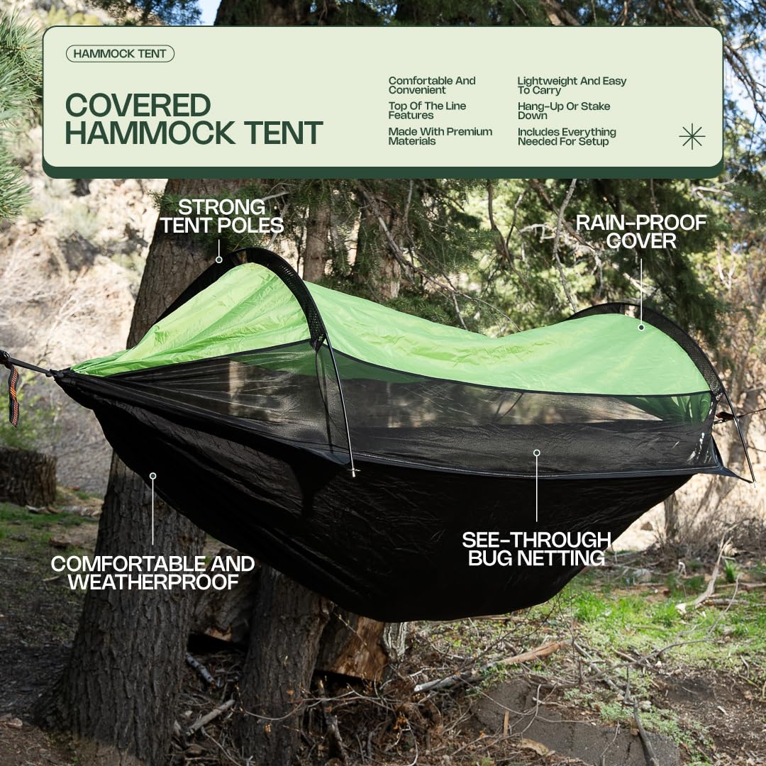 Camping Hammock Tent - Hammock for Camping - Portable Travel Hammock - Versatile Camping - Accessories for Camping - Hammock Tent by Altena