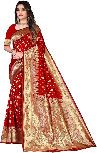 Sugathari Women's Banarasi Saree Pure Kanjivaram Silk Saree Soft new ladies 2023 Design Wear Pattu Sarees Latest Cotton Pa...