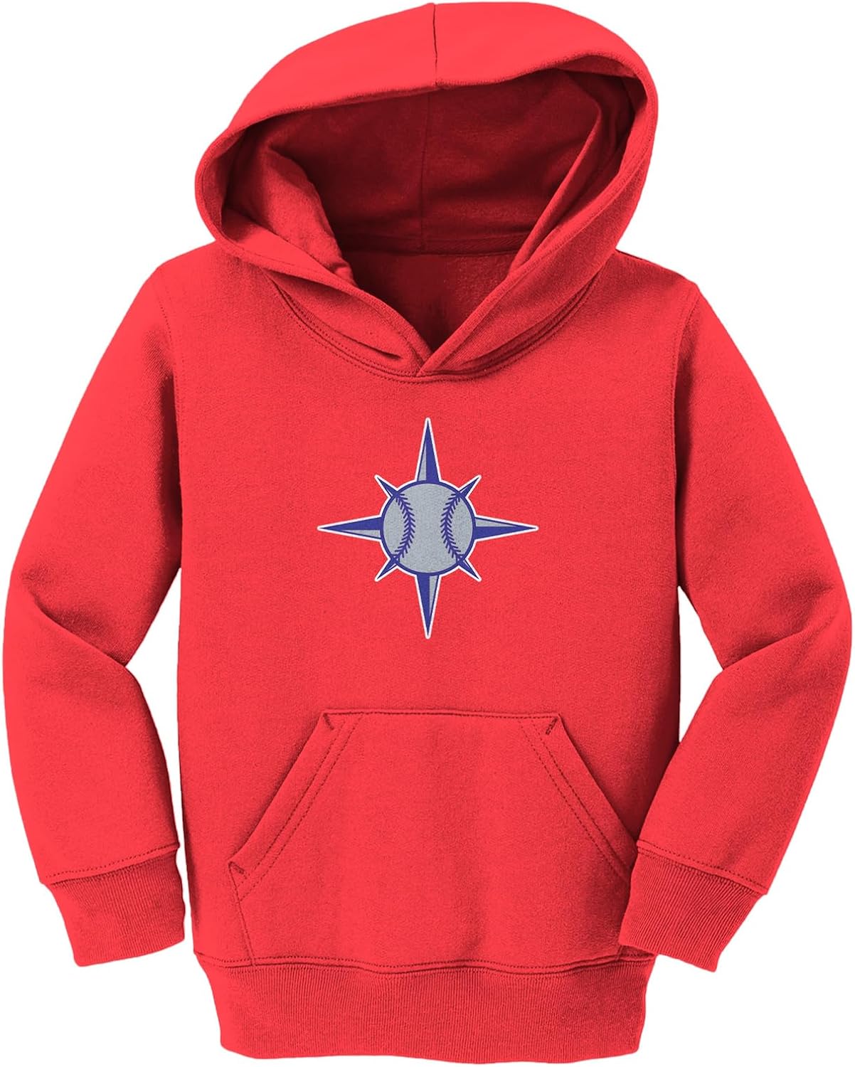 Tcombo Compass Rose Baseball Seattle Sports Toddler/Youth Fleece Hoodie