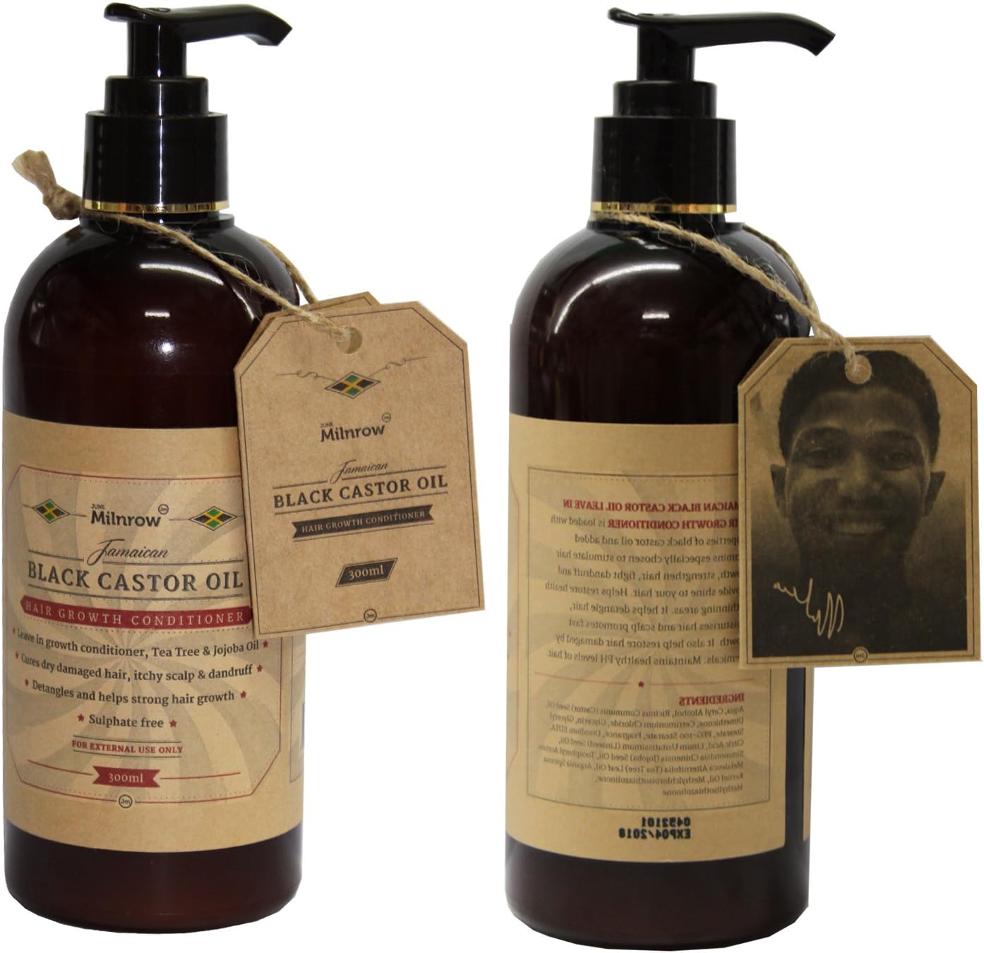 June Milnrow Sulphate Free Jamacian Castor Oil Hair Conditioner For Dry & Damaged Hairs TREATMENT