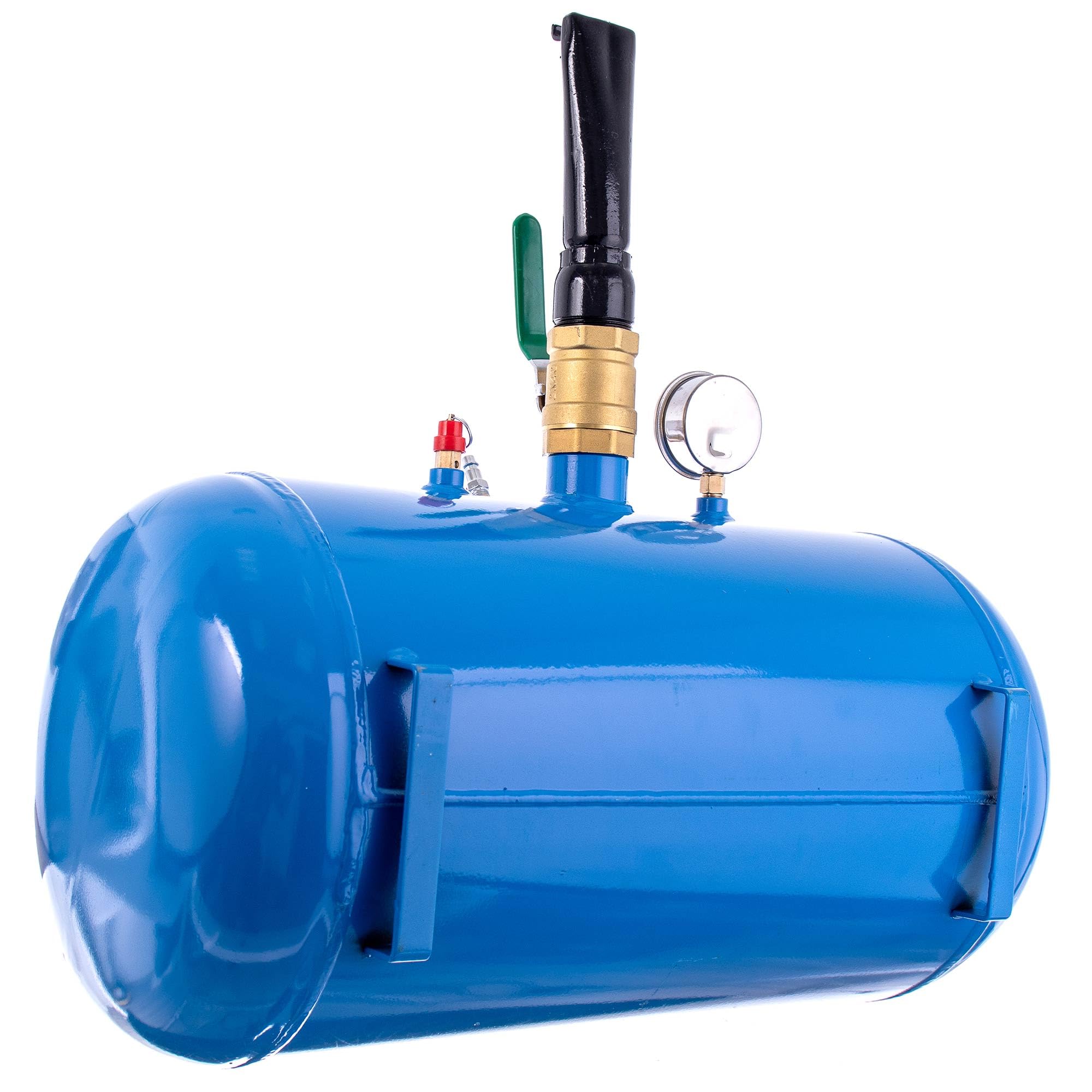 Inflator, Profesjonalna Pompka do Opon, Booster 40l, Pompka do Amortyzatorów, Inflator Pneumatyczna, Wspomaganie Pompowania, Manometr Glicerynowy dla Serwisów i Warsztatów Samochodowych
