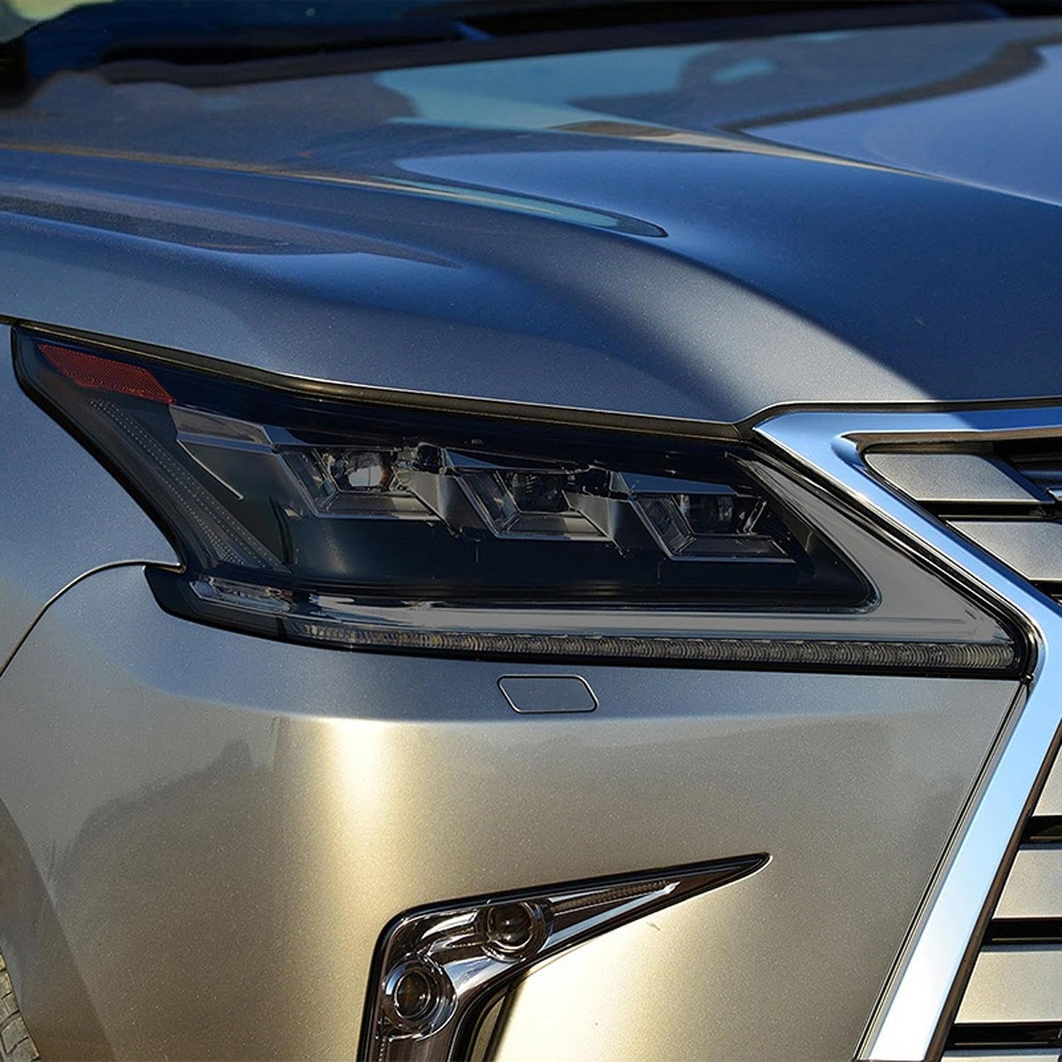 SamLng Car Front Light Film for Lexus LX570 2016 2017 2018 2019 2020 Car Headlight Protective Film Taillight Protection Transparent TPU Sticker