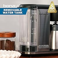 Vista 5 de Bonavita Enthusiast Cafetera de goteo de 8 tazas, para verter, máquina de café certificada SCA con jarra de vidrio, panel de acero inoxidable