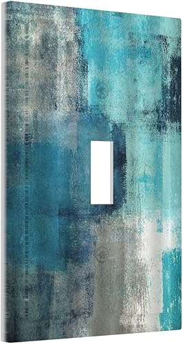 Miniatura 44 de Cubierta de interruptor de luz basculante de palanca de 2 bandas con textura de tablón rústico, diseño floral de mariposa y margarita