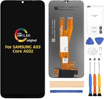 A-MIND for Samsung Galaxy A03 Core A032Original Screen Replacement LCD Display Touch Screen Digitizer Full Assembly Repair KitsA032F A032F/DS A032M,with Tools