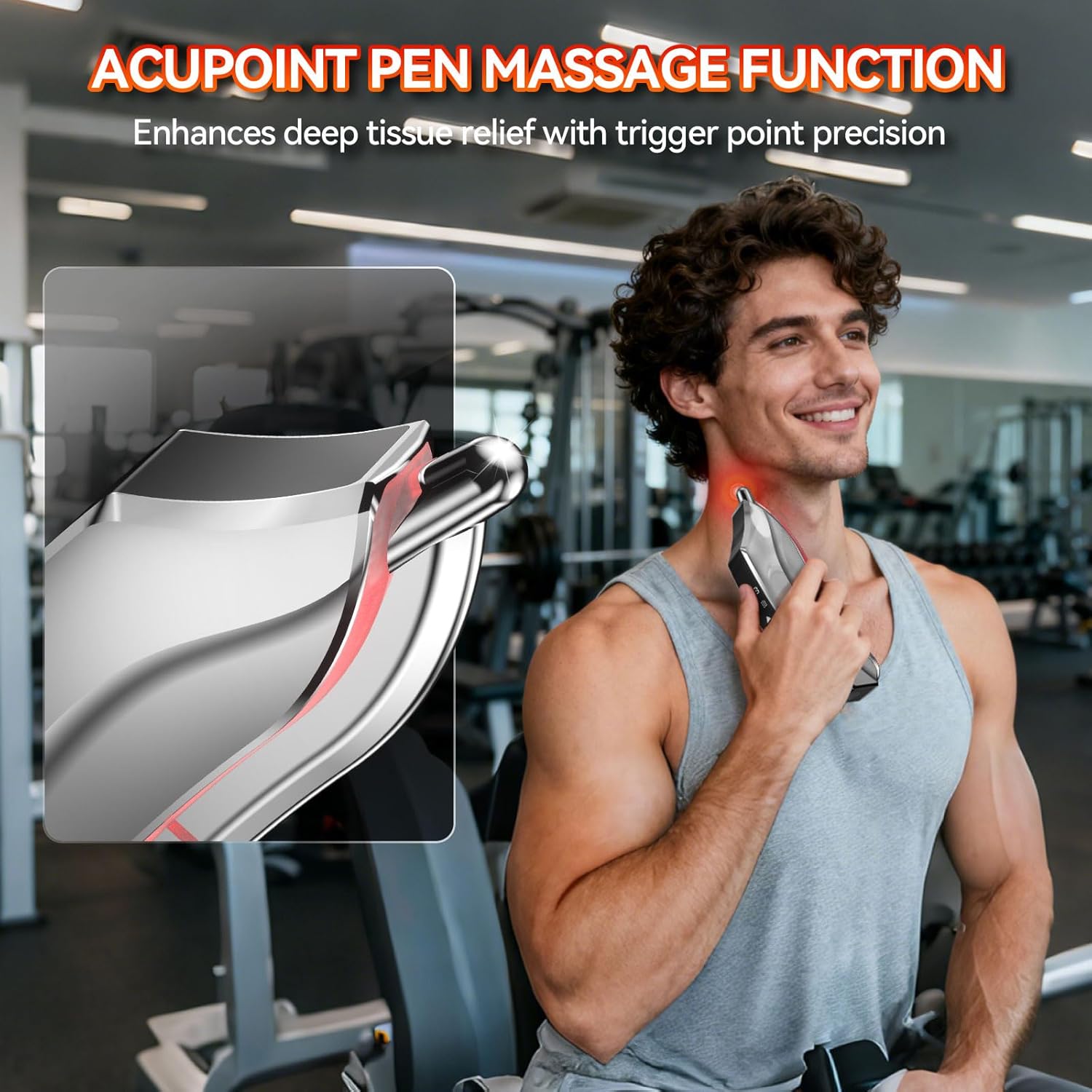 Muscle Scraper Tool,Electric Fascial Knife for Deep Tissue Massage - 4 Modes 3 Heating 3 Vibration,Electric Gua Sha,Myofascial Release Tool for Whole Body - Image 5