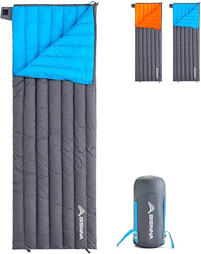 BISINNA Saco de dormir ultraligero de 1.72 libras, 650 de potencia de llenado de 32-50 F para adultos y niños, mochila ultraligera y compacta sobre disponible en Yaxa Colombia