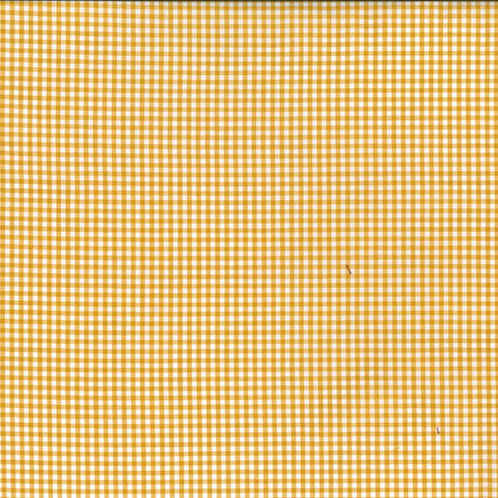 Oh Sew Crafty Limited Ochre 100% Yarn Dyed Cotton Fabric 2.5Mm Gingham Check Squares 144Cm Wide (Sold Per Half Metre) (Ochre)