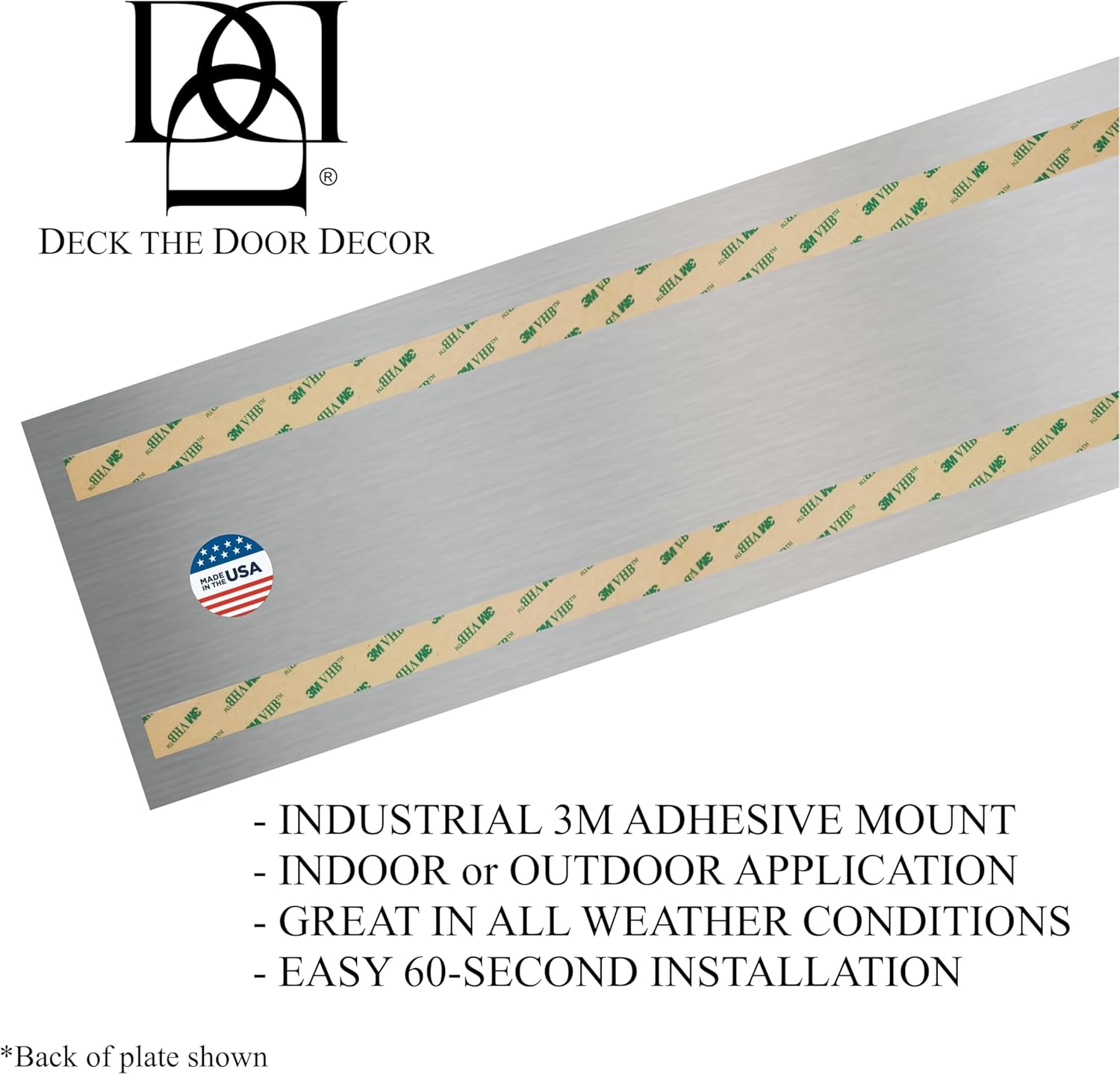 Large Breed Dog Scratch Door Protection Plate - Multiple Sizes & Finishes - 30" Height x34" Length - Shiny Brass