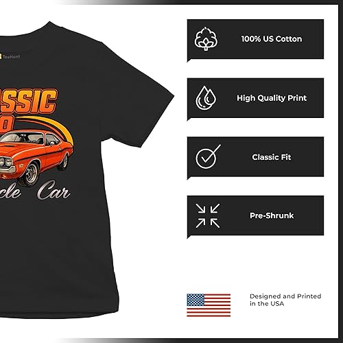 Miniatura 6 de Camiseta clásica de manga corta con diseño de Muscle Car de 1970