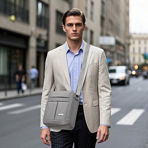 Miniatura 3 de KL928 Bolsa de mensajero para hombre Bolso cruzado de hombro, bolsa de viaje para hombre, bolso casual para trabajo y negocios