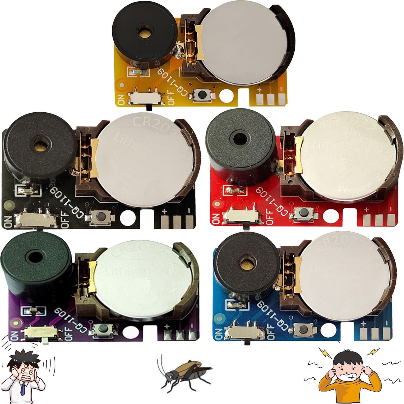 Yaepoip Annoyatron Random Noise Maker, Cricket Noise Maker Prank, Annoyatron Noise Maker, Prank Stuff for Adults, Prank Noise Maker, Annoyatron, for Party, Office, Home, School, Car (5*)