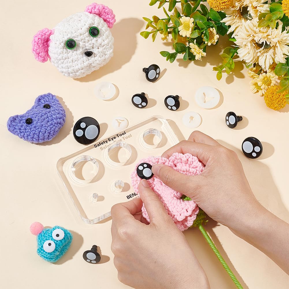 2 Stück Hilfswerkzeug Für Sicherheitsaugen – Set Mit 6 Größen Für Amigurumi & Puppenherstellung