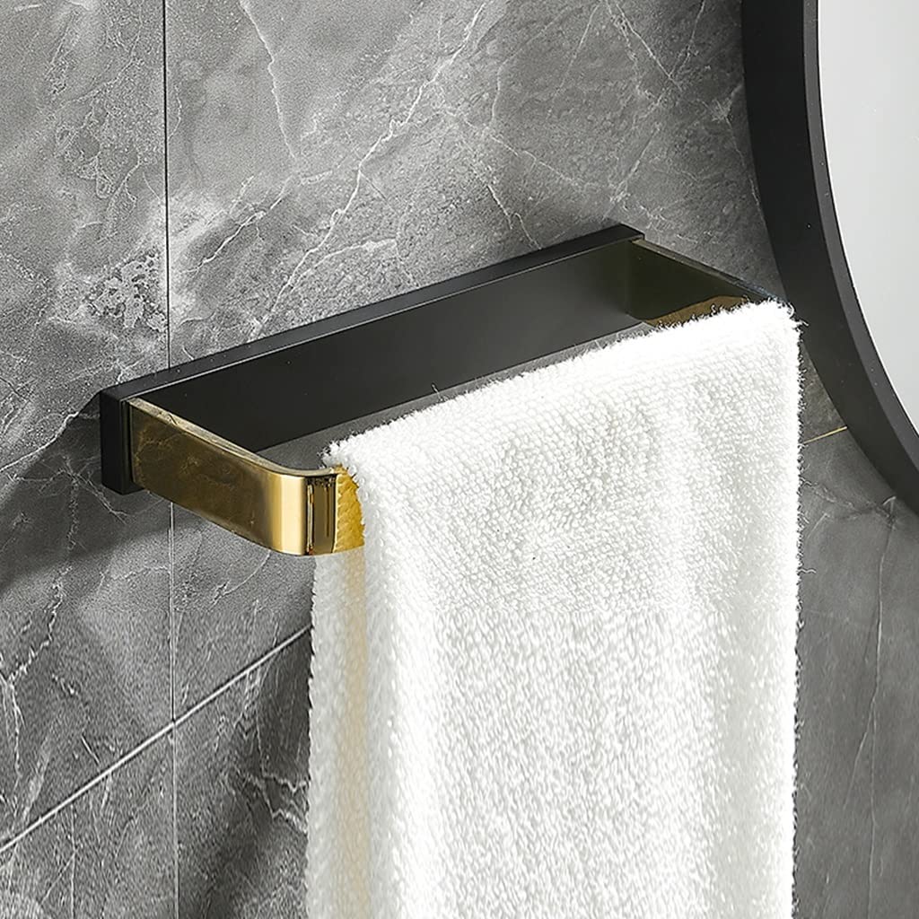Anneau de serviette cuivre porte-serviettes noir doré pour support mural de bain
