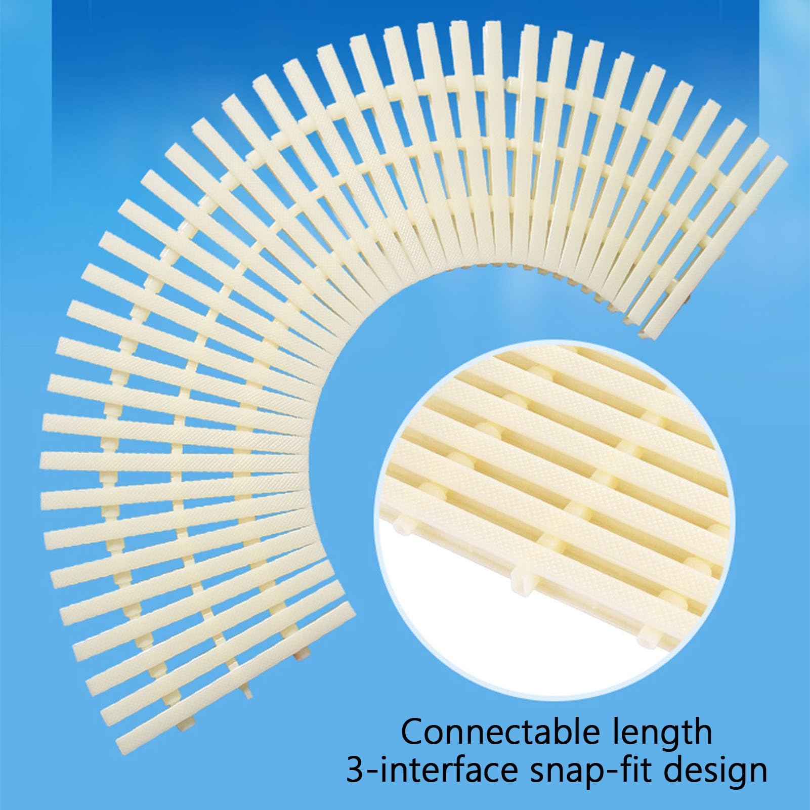 Genérico Rejilla de desagüe para Piscina - Tapa de plástico de 3 Orificios, Rejilla Antideslizante para Ducha, Resistente (soporta hasta 250 kg), 30 cm, Juego de 2 para Uso Interior/Exterior.