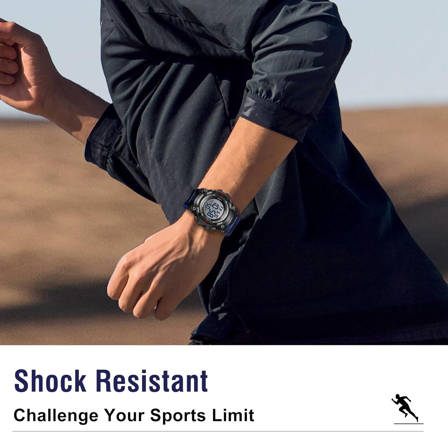 Men's Digital Watch Sports Outdoor Waterproof Watches for Men with LED Backlight Alarm Stopwatch Mens Watches Digital Chronograph Military Date - Image 6