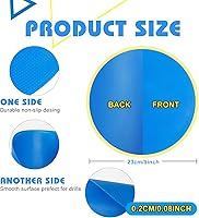 Vista 2 de 9 inch Spot Markers Flat Field Cones,Non Slip Spot Floor Dots for Soccer Basketball Baseball Sports Speed Agility Training