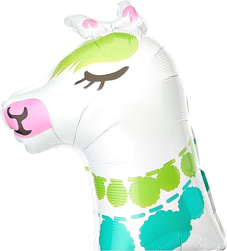 Miniatura 2 de Anagram Alpaca Llama 36" Supershape Foil Jumbo Globo de fiesta de cumpleaños