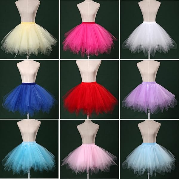 Bbonlinedress Jupe Tulle Ballet Tutu Danse Classique Courte Style Années 50s en Tulle Evasé - 2