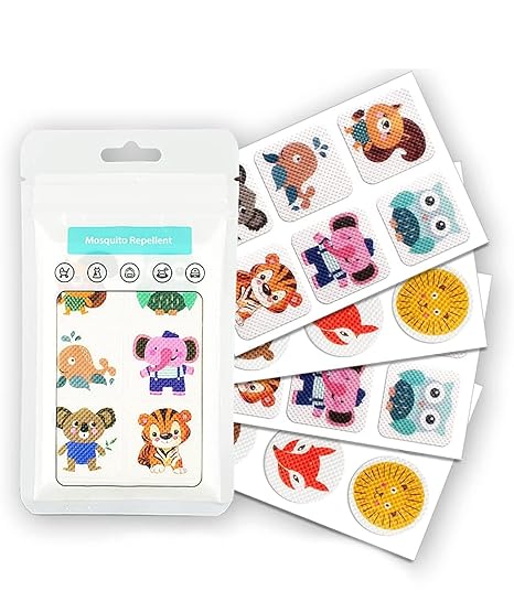 Natural Mosquito Repellent Patches (36 Patches) For Babies with 24 Hours Protection, Toxins Free Dermatologically Tested, Protects from Dengue Malaria Chikungunya (36 Patches)