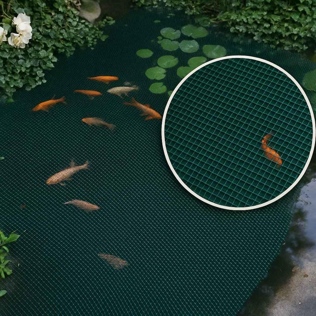 Filet de bassin Florade 2,6 x 10 m Maille fine 2 mm Résistant aux UV 100% polypropylène 80 g/m²