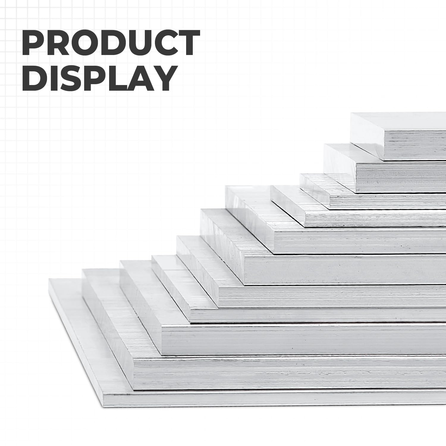 6061 Aluminum Flat Bar, 1" x 1" x 8" Rectangle Aluminum Bar Stock, T6511 Solid Mill Stock for Industrial Building, DIY Projects, Metal Crafting and Fabrication（3 Pcs ）