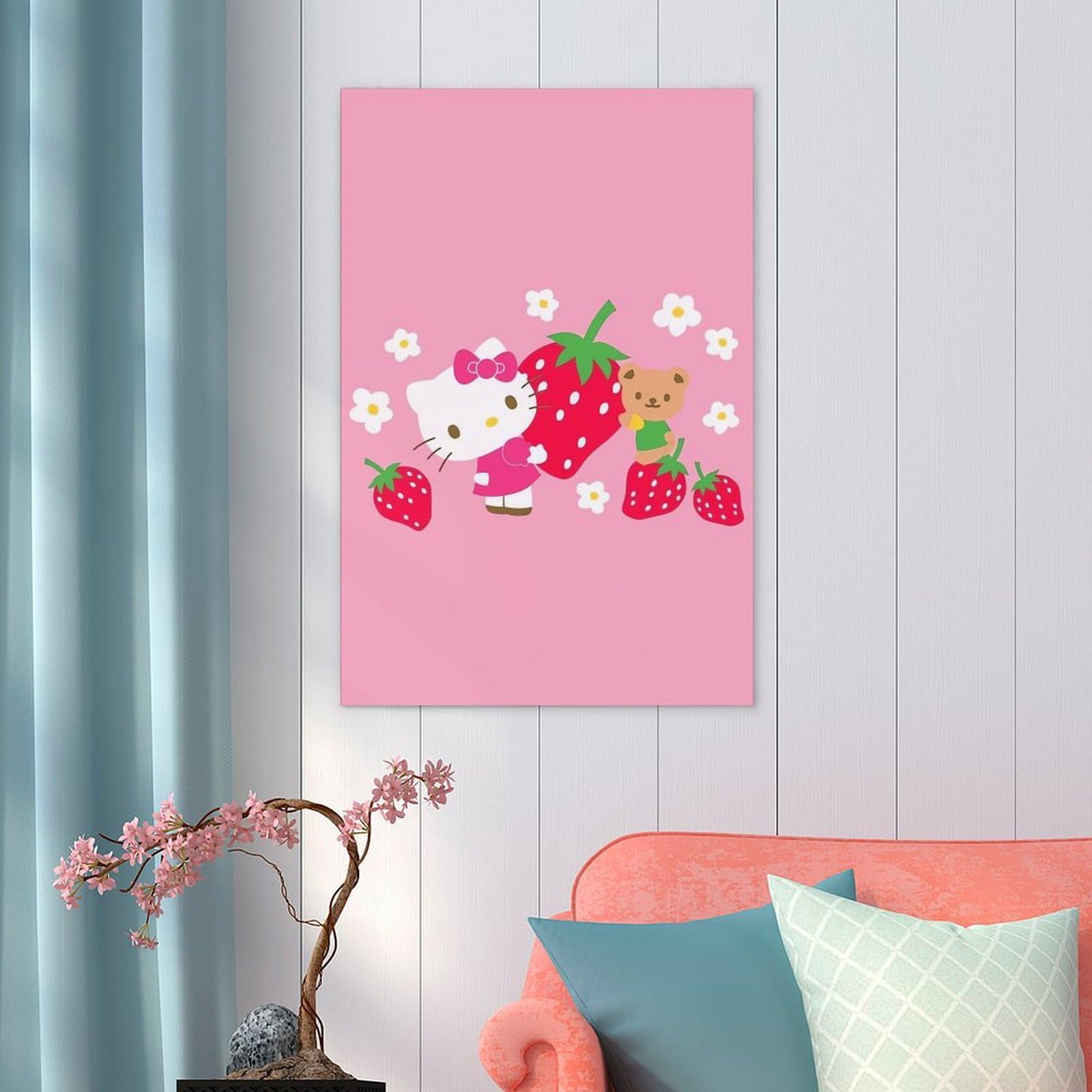 Amazon.co.jp: ハローキティ ポスター 絵画 インテリア 壁紙用 壁紙