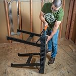 Klein Tools 54410MB MODbox Work Bench, Folding Work Table, Lightweight Portable Workstation, 1000-Pound Capacity, 39.25 x 23.75 x 30.9-Inch, Compatible with MODbox Rail System