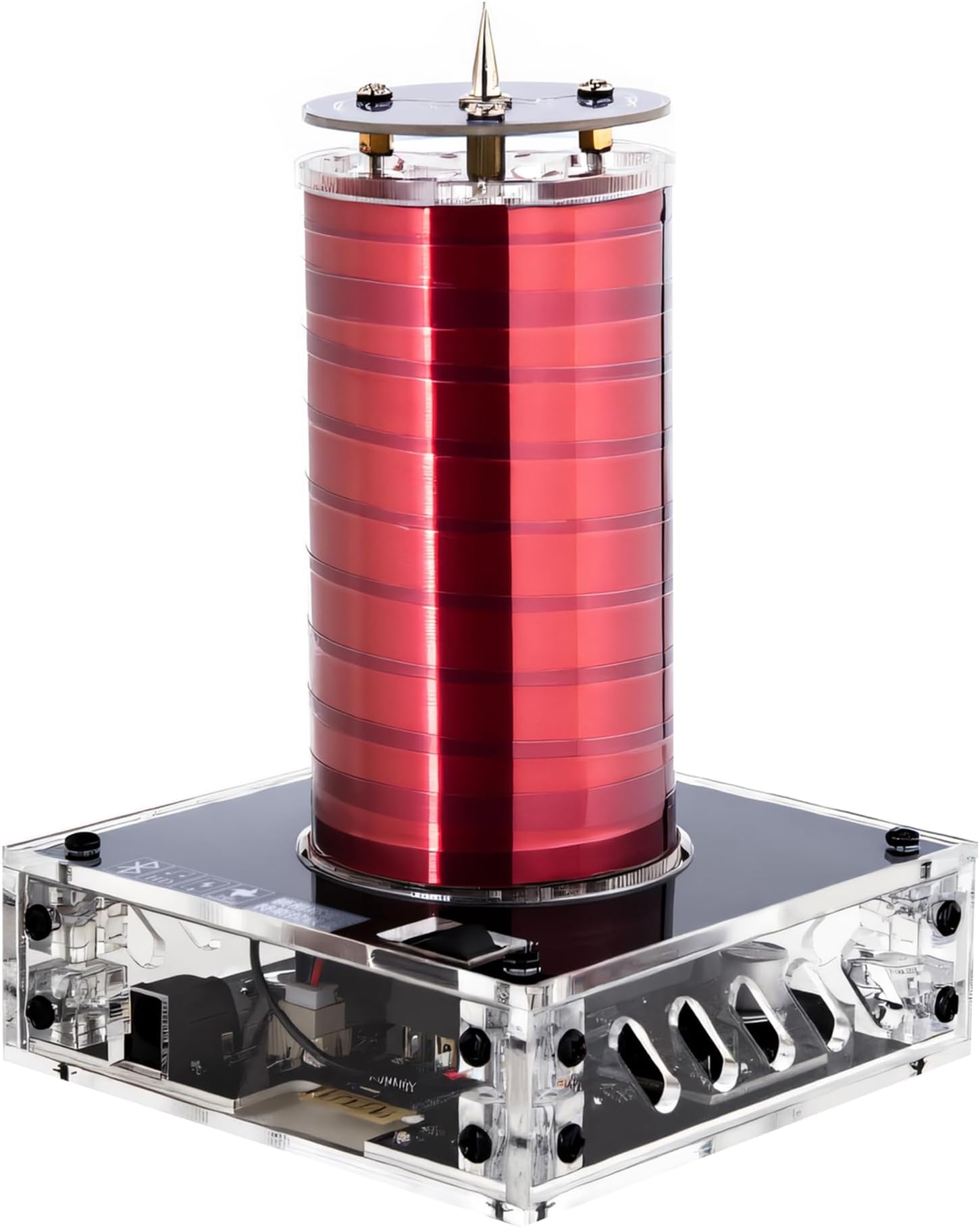 Joytech Music Tesla Coil Acrylic Base Shell Arc Plasma Loudspeaker Wireless Transmission Experiment Desktop Toy Model XX01