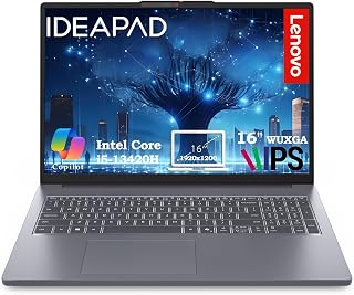 Lenovo IdeaPad Slim 3 16 inch Business Laptop, Intel i5-13420H, 16GB RAM, 512GB SSD