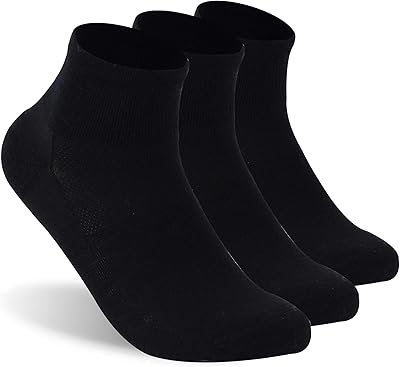 RTZAT Merino Wool Ankle Socks, Men's Women's 90% Wool Athletic Thin Running Moisture Wicking Socks, 3 Pairs