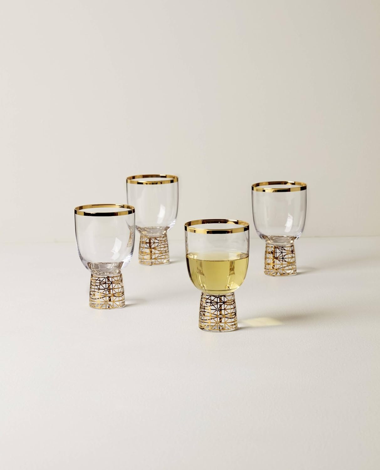 Lenox 897412 Tuscany Classics Gold Frost Wine Glasses, Set of 4