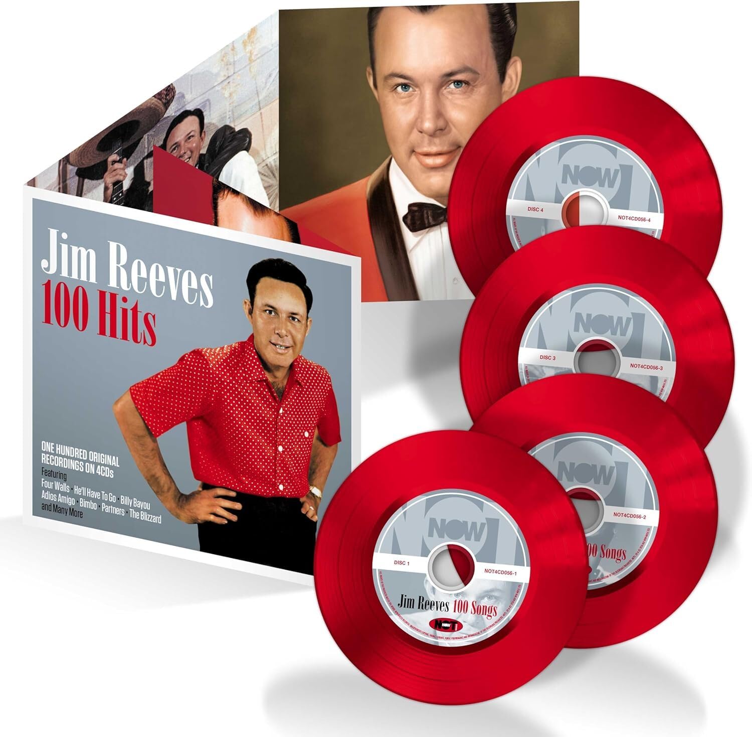 Jim Reeves 100 Hits, Classic Country, 4CD Collection, 100 Tracks, Audio CD
