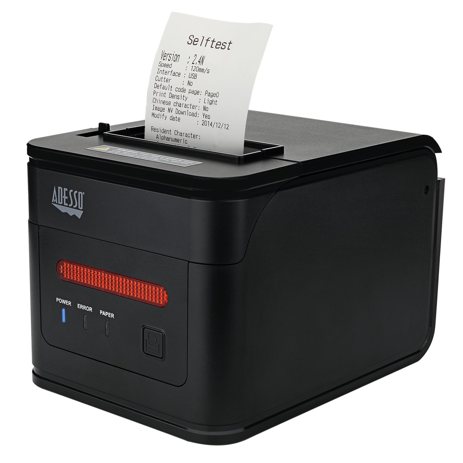 AdessoZebra Lp 2844 Label Barcode Printer Inch Desktop Receipt Thermal Printer, Black, 2 inch (Adesso NuPrint 210)