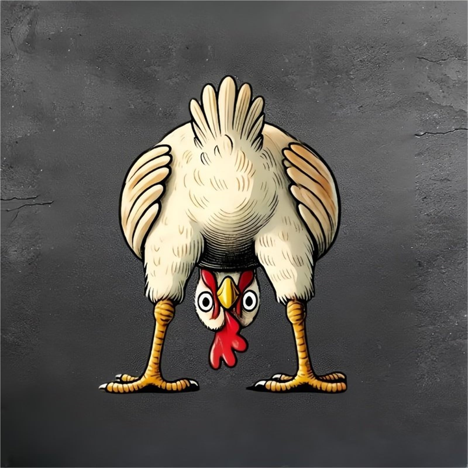 FGLFPXI Chicken Sticker for Decorating Car Doors, Windows, Walls, Laptops, Skateboards, Yachts, and More Motorcycle