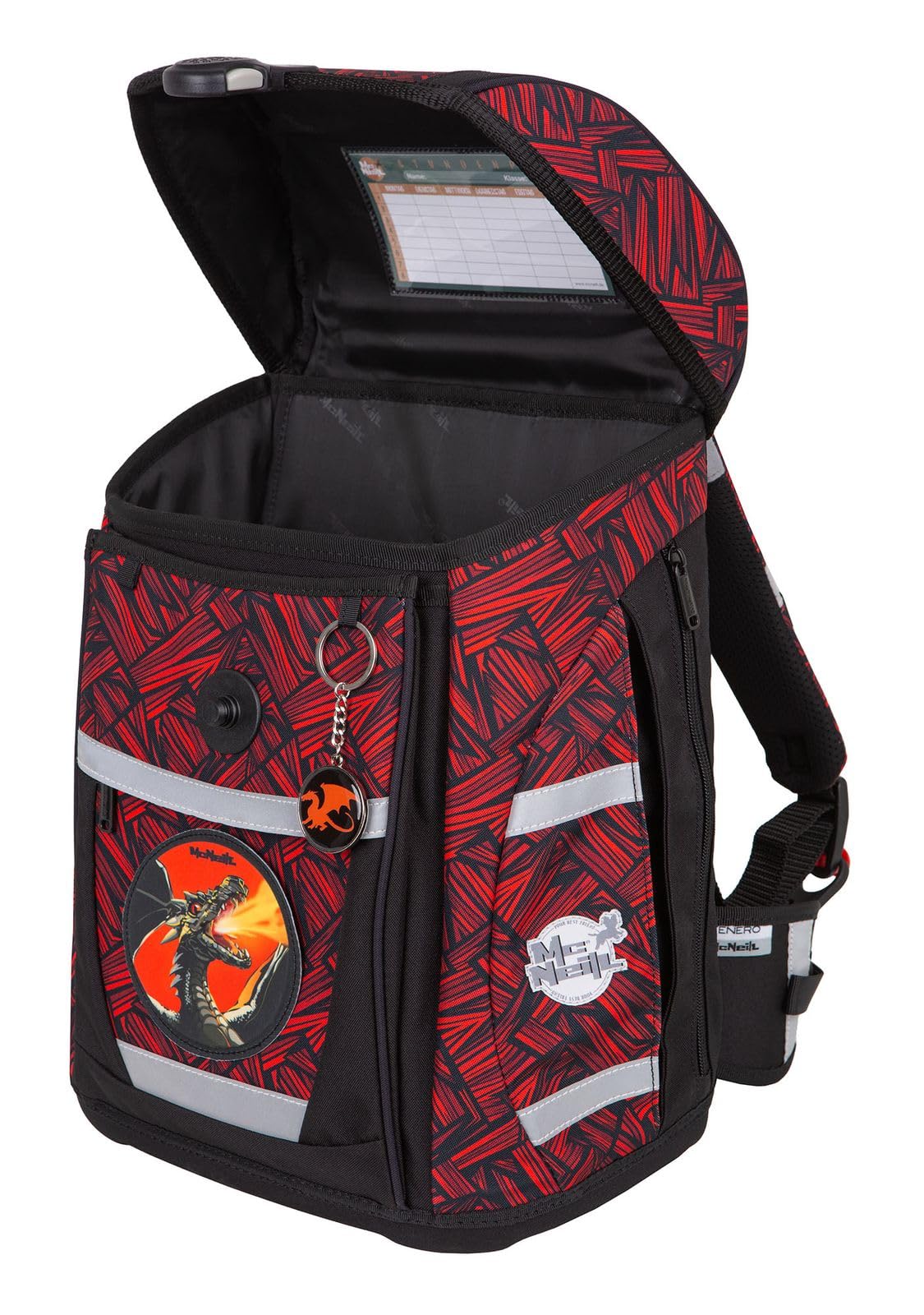 McNeill Tenero Schoolbag Set 5-teilig Zack