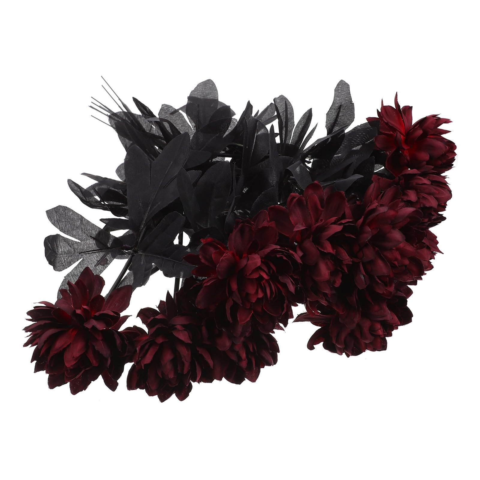 Flores artificiales rojas de tela minkissy 10 unidades de rosas realistas para DIY