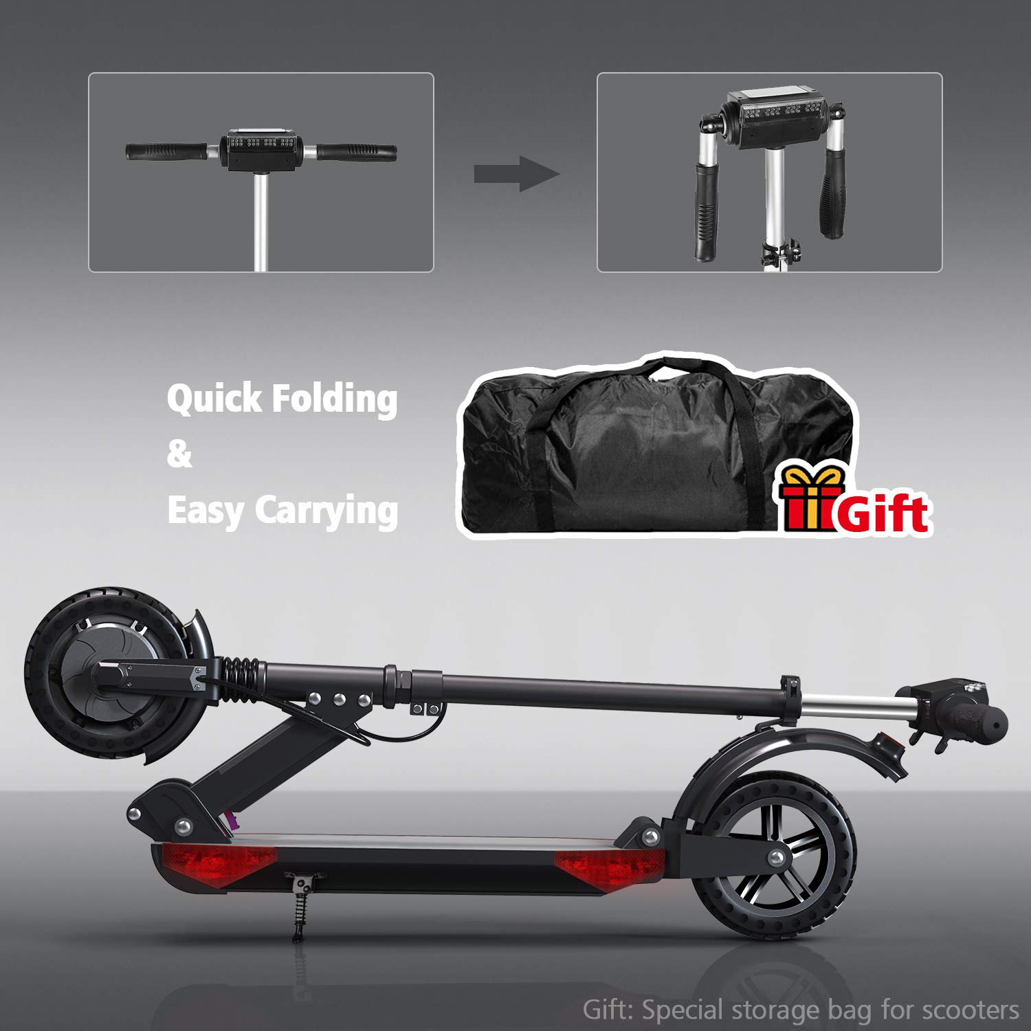 Electric Scooters Adults 30km Long Range 350W Motor 8''