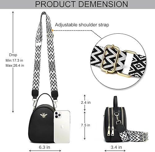 Miniatura 5 de Bolsos cruzados pequeños y ligeros para mujer, bolso de hombro para mujer, elegante bolso para teléfono celular y cartera