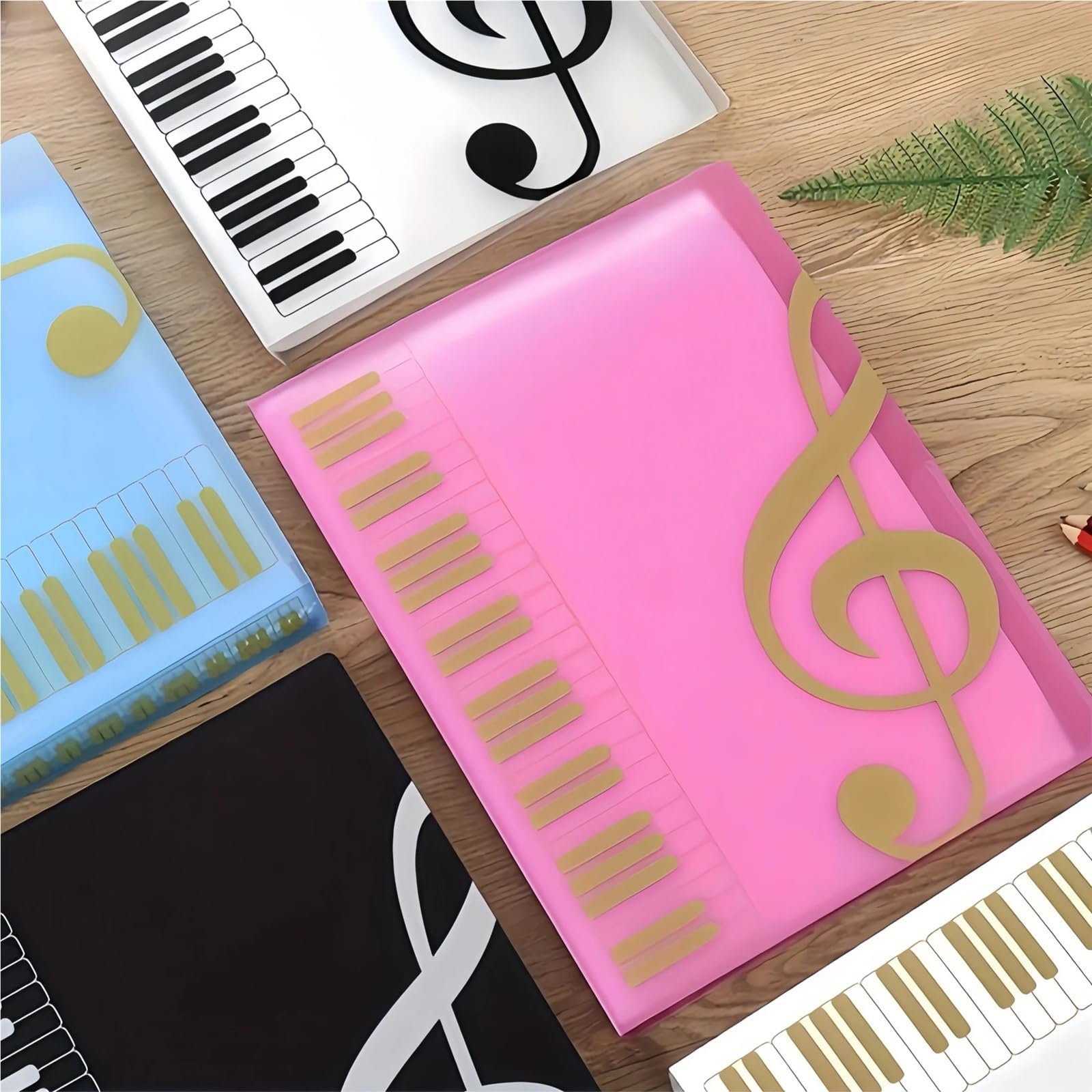 2PCS A4 Organ Folder Für Mappe/Portfolio | Office Multi Layer Folder Paper Storage Organ Bag(Red)